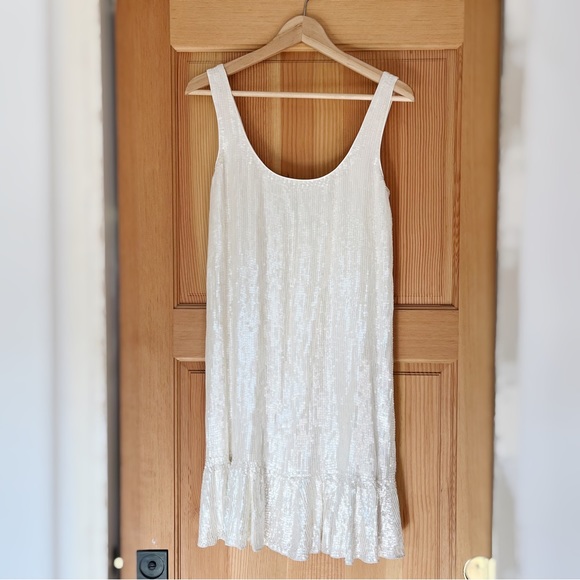 Diane von Furstenberg Silk Sequined Dress size 6 - Picture 2 of 4